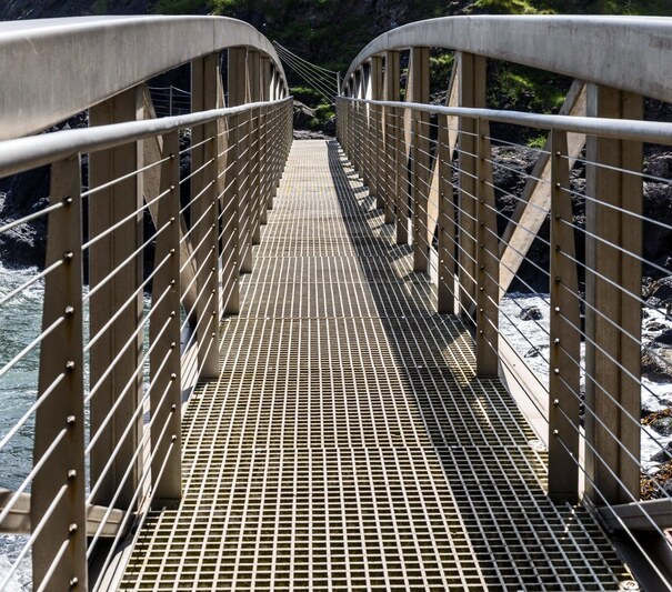 Bridge 1, The Gobbins Cliff Path, Islandmagee, County Antrim, Northern Ireland, UK 2RMEABE Bridge 1, The Gobbins Cliff Path, Islandmagee, County Antrim, Northern Ireland, UK