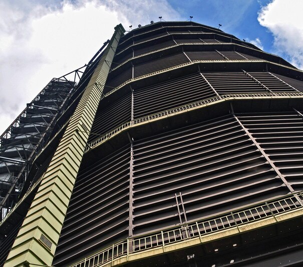 2C86JW4 Former gas holder in Oberhausen, Germany.